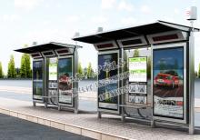 精致候車亭燈箱-公交站臺/公交候車亭ZT-H-40
