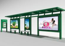 客戶案例-山東候車亭連夜裝車 公交站臺生產找中泰候車亭燈箱廠家